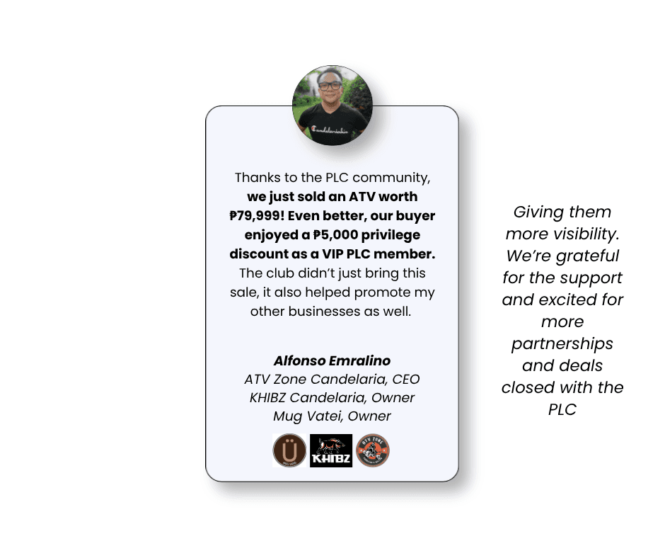 PLC partner testimonial — Alfonso Emralino, ATV Zone Candelaria